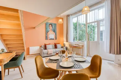 Coin salon dans l'établissement Maury Modern Loft - AC - Ideal Location - Peaceful
