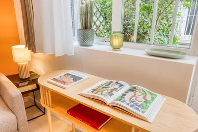 Coin salon dans l'établissement Maury Modern Loft - AC - Ideal Location - Peaceful