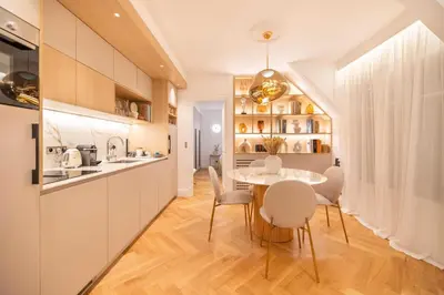 Cuisine ou kitchenette dans l'établissement Elegant apartment - 2BR-4P - Vivienne
