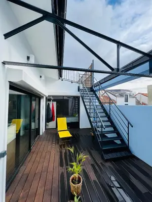 Balcon ou terrasse dans l'établissement LOFT Triplex 300m² à 10 min PARIS/EXPO