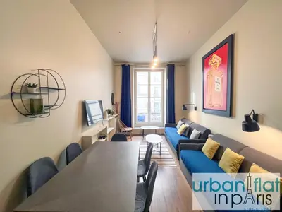 Coin salon dans l'établissement Urban Flat 94 - Beautiful Flat Coco Chanel in Paris