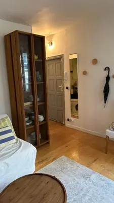 Un ou plusieurs lits dans un hébergement de l'établissement Haut-Marais Joli appartement.