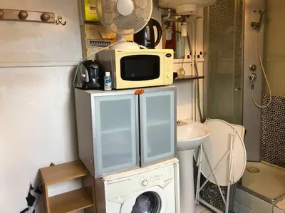 Cuisine ou kitchenette dans l'établissement Charming studio,Paris 14 eme