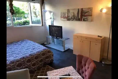 Télévision ou salle de divertissement dans l'établissement Charming studio,Paris 14 eme