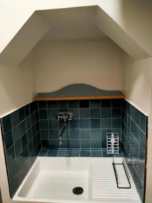 Salle de bains dans l'établissement Appartement les Abbesses
