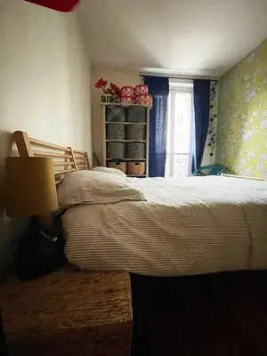 Un ou plusieurs lits dans un hébergement de l'établissement Flat in Montmartre/Abbesses
