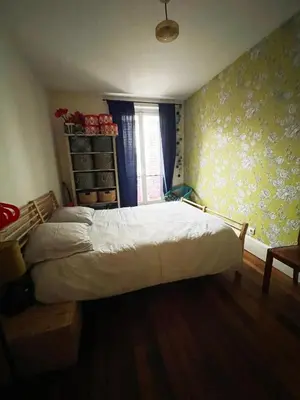 Un ou plusieurs lits dans un hébergement de l'établissement Flat in Montmartre/Abbesses