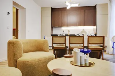 Coin salon dans l'établissement Luxurious Apartment - 3BDR-8P - Bastille