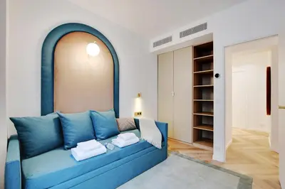 Coin salon dans l'établissement Luxurious Apartment - 3BDR-8P - Bastille