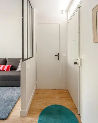 Coin salon dans l'établissement 1 bedroomed Apartment Repos
