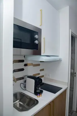Cuisine ou kitchenette dans l'établissement Paris' Premium Romantic Studio