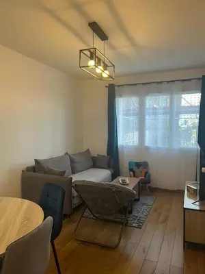 Coin salon dans l'établissement Charmant appartement 3 pièces