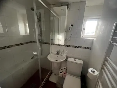 Salle de bains dans l'établissement Appartement - Belle vue - Marais