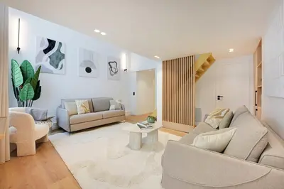Coin salon dans l'établissement Elegant apartment - 2BR-6P - Palais Royal