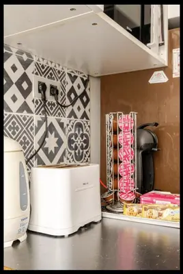Cuisine ou kitchenette dans l'établissement Paris en 10 min, T3 dans le centre ville de Puteaux