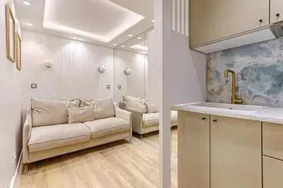 Coin salon dans l'établissement Coeur du Marais Arts&Metiers Magnifique Appartement