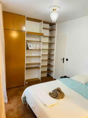 Un ou plusieurs lits dans un hébergement de l'établissement Appartement Quartier Latin Paris 5 ème