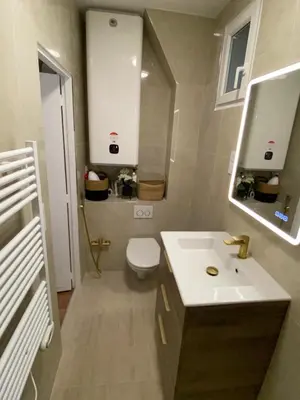 Salle de bains dans l'établissement Appartement Quartier Latin Paris 5 ème
