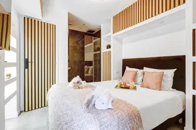 Un ou plusieurs lits dans un hébergement de l'établissement 335 Suite ME3D - Superb apartment in Paris