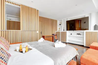 Un ou plusieurs lits dans un hébergement de l'établissement 335 Suite ME3D - Superb apartment in Paris