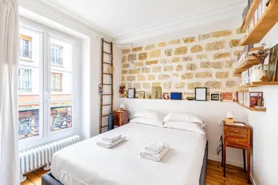 Un ou plusieurs lits dans un hébergement de l'établissement GuestReady - Family Retreat in Bastille