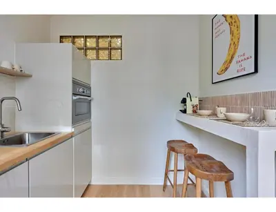 Cuisine ou kitchenette dans l'établissement Sublime studio Beaubourg by Studio prestige