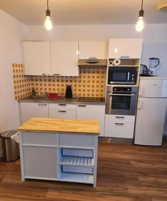 Cuisine ou kitchenette dans l'établissement Appartement La Défense