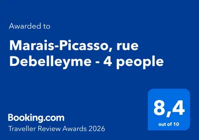 Certificat, récompense, panneau ou autre document affiché dans l'établissement Marais-Picasso, rue Debelleyme - 4 people