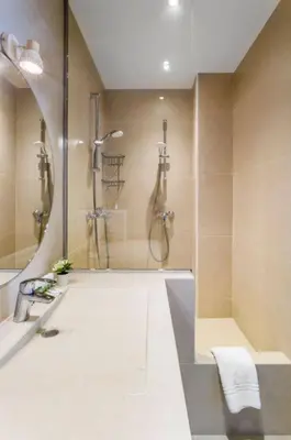Salle de bains dans l'établissement Marais-Picasso, rue Debelleyme - 4 people