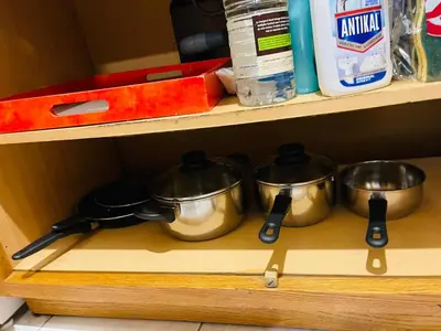 Cuisine ou kitchenette dans l'établissement two-bedroom flat near Pompidou Centre