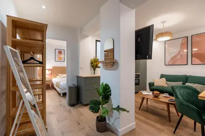 Coin salon dans l'établissement NEW - Designer Flat for 4 pp