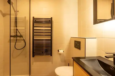 Salle de bains dans l'établissement Nouveau - Industrial Appartement - 6p - Gym/Sauna