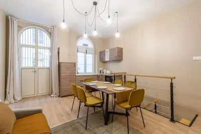 Cuisine ou kitchenette dans l'établissement Nouveau - Designer Appartement - 6p
