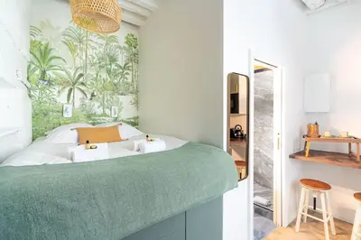 Un ou plusieurs lits dans un hébergement de l'établissement Luxe - dream Location - for 2 pp