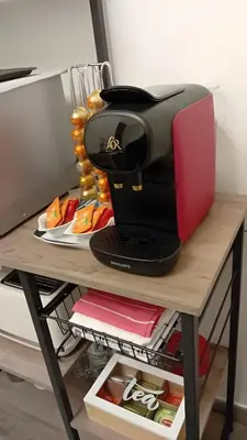 Cuisine ou kitchenette dans l'établissement Charmant Studio climatisé Paris Expo Porte de Versailles - Dôme de Paris - proche des transports