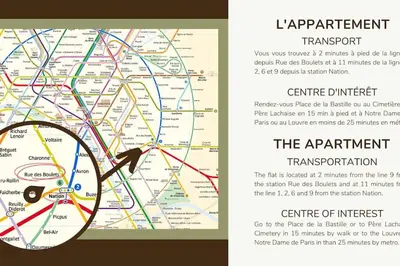 Plan de l'établissement Séjournez dans un havre de paix au cœur de Paris