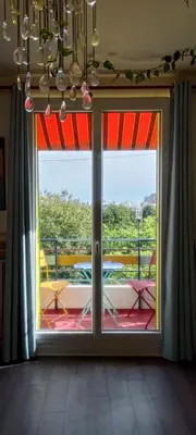 Balcon ou terrasse dans l'établissement Canopée, paisible, chaleureux, lumineux, balcon