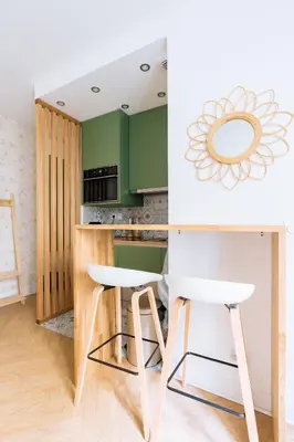 Cuisine ou kitchenette dans l'établissement Alluring 1 bedroom Apartment 5 min to the Eiffel Tower!