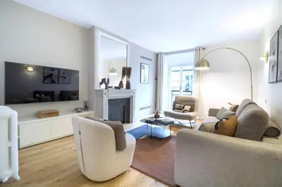 Coin salon dans l'établissement AmazingApartment #GalleriesLafayette #Madeleine#AC