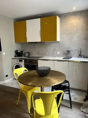 Cuisine ou kitchenette dans l'établissement 4 personnes - St Lazar sur cour