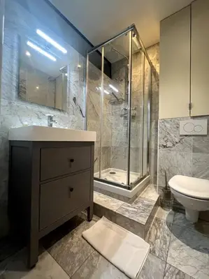 Salle de bains dans l'établissement 4 personnes - St Lazar sur cour