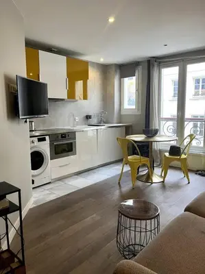 Cuisine ou kitchenette dans l'établissement 4 personnes - St Lazar sur cour