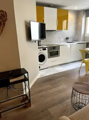 Cuisine ou kitchenette dans l'établissement 4 personnes - St Lazar sur cour