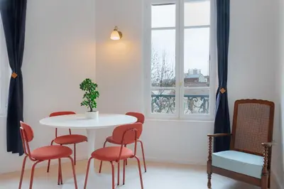 Coin salon dans l'établissement Appartements de charme Paris Expo Porte de Versailles