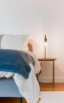 Un ou plusieurs lits dans un hébergement de l'établissement Appartements de charme Paris Expo Porte de Versailles