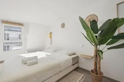 Un ou plusieurs lits dans un hébergement de l'établissement A Rooftop in Paris