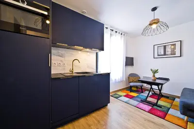 Cuisine ou kitchenette dans l'établissement Le Gustave Eiffel - Porte d'Orléans