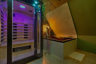 Salle de bains dans l'établissement Welcome to Panama Jungle/Jacuzzi