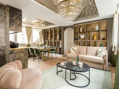 Coin salon dans l'établissement Merveil - Luxury Suite - Tour Eiffel - Fremicourt