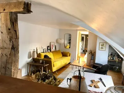 Coin salon dans l'établissement Magnifique appartement Paris 10ème